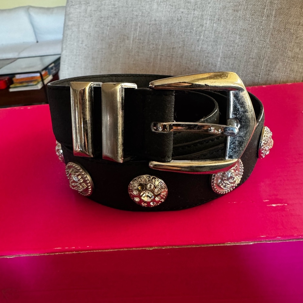 Vintage Versace Rhinestone belt